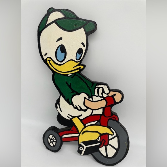 Disney Duck Tales Huey - Skates Dewey - Policeman & Louie Tricycle Signs 3 Pcs - Picture 6 of 13